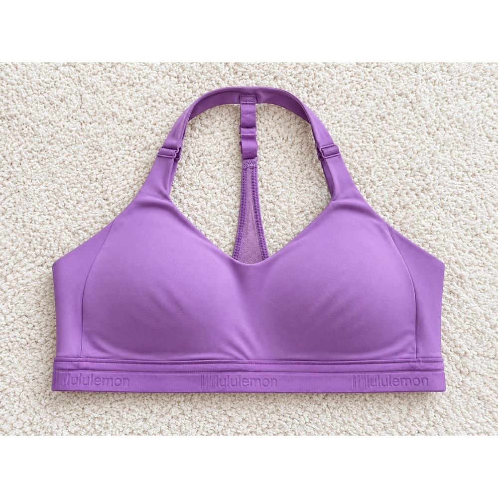 Lululemon Purple High Support Sports Bra Size 8 B34